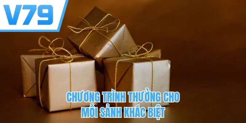 Chương trình thưởng cho mỗi sảnh khác biệt